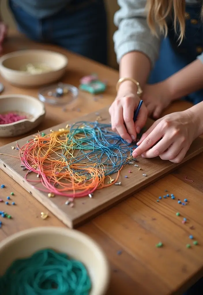 26 Couple Craft Ideas That Inspire Fun Creative Dates - 10. DIY String Art