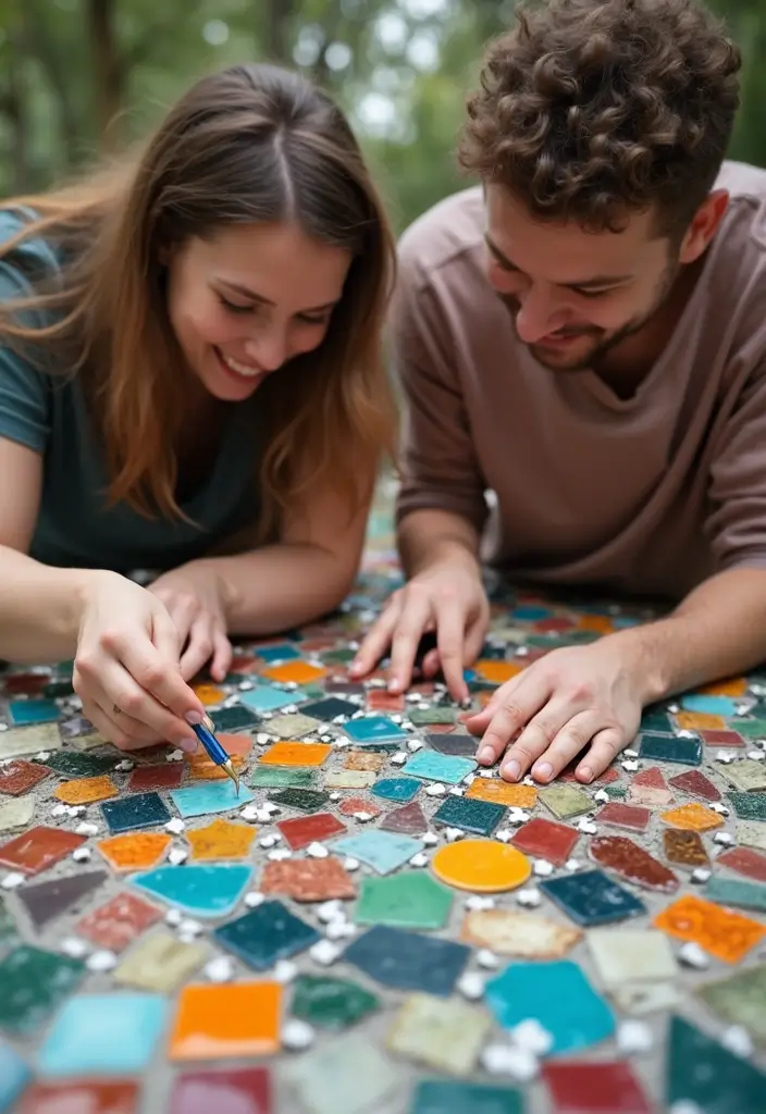 26 Couple Craft Ideas That Inspire Fun Creative Dates - 12. DIY Mosaic Art