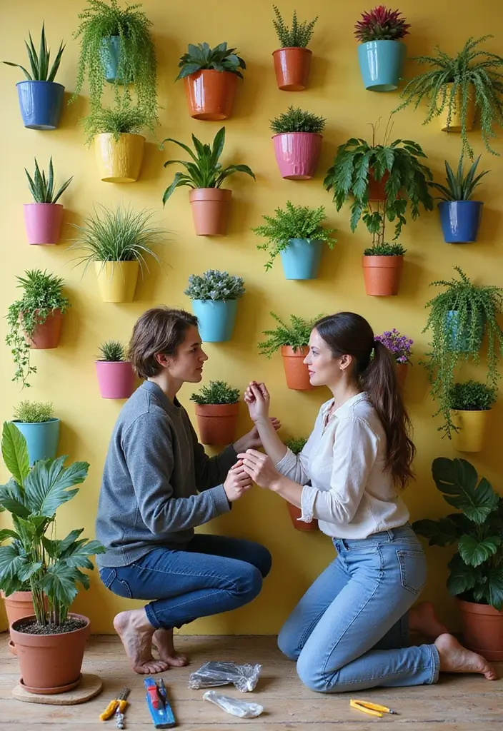 26 Couple Craft Ideas That Inspire Fun Creative Dates - 17. DIY Wall Planters