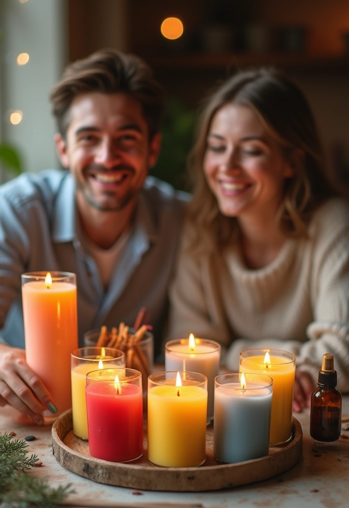 26 Couple Craft Ideas That Inspire Fun Creative Dates - 2. Customized Candles