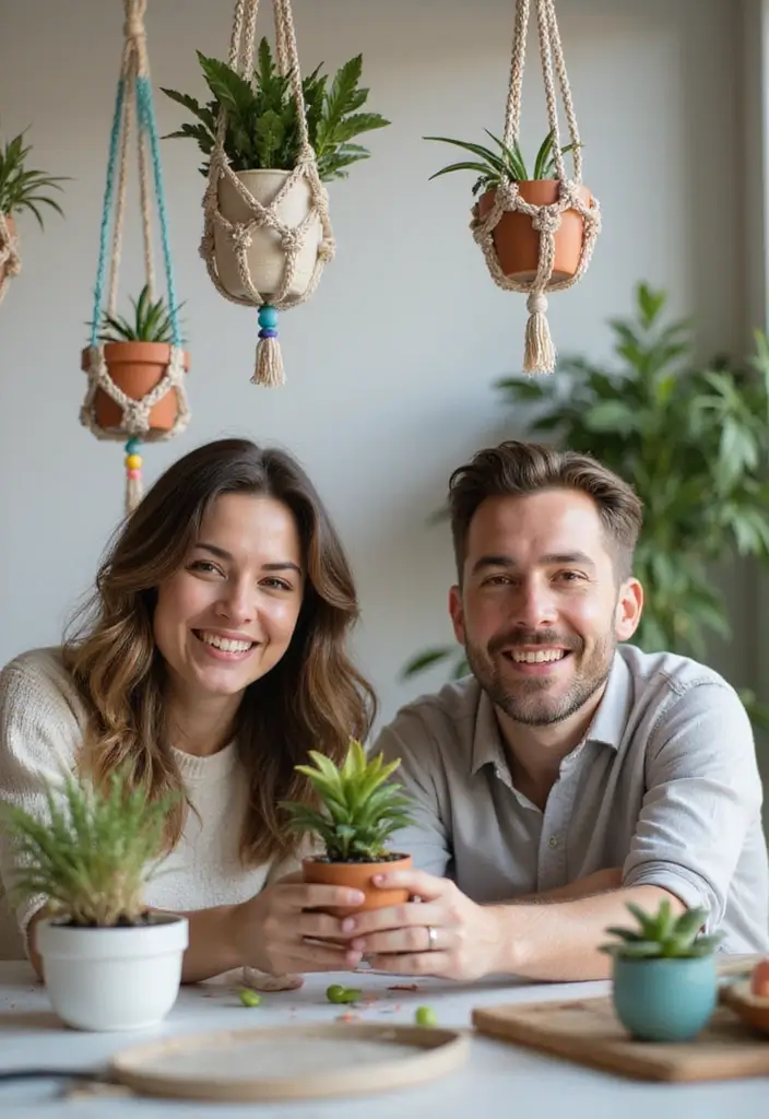 26 Couple Craft Ideas That Inspire Fun Creative Dates - 20. DIY Plant Hangers