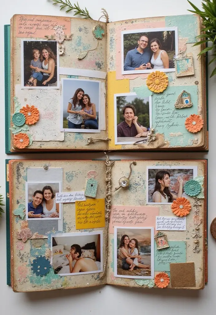 26 Couple Craft Ideas That Inspire Fun Creative Dates - 5. Scrapbooking Your Love Story