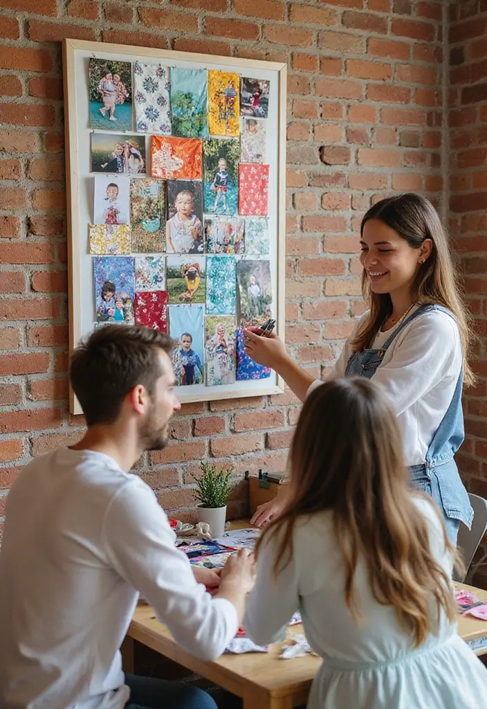 26 Couple Craft Ideas That Inspire Fun Creative Dates - 8. Fabric Photo Collage