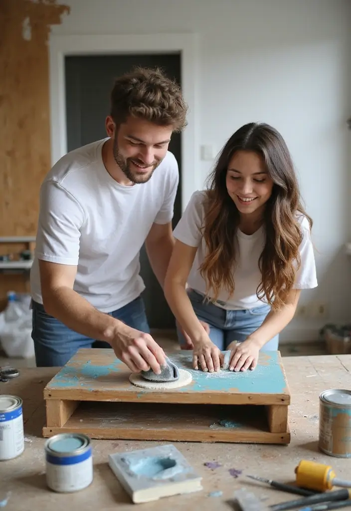 26 Couple Craft Ideas That Inspire Fun Creative Dates - 9. Upcycled Furniture Project