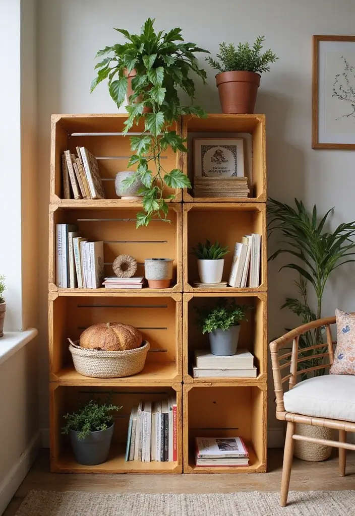 26 Craft Ideas Adults Will Love For Relaxation and Creativity 92 26 Craft Ideas Adults Will Love For Relaxation and Creativity - 16. Upcycled Crate Storage