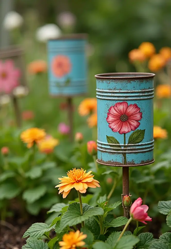 26 Craft Ideas Adults Will Love For Relaxation and Creativity 130 26 Craft Ideas Adults Will Love For Relaxation and Creativity - 22. Tin Can Garden Markers