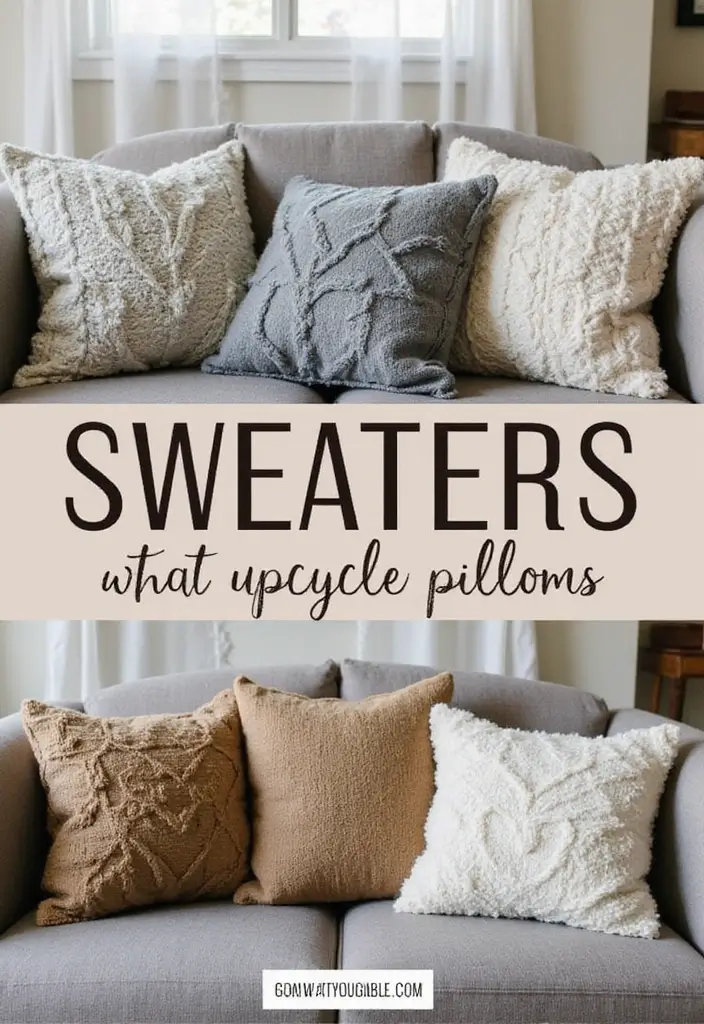 26 Craft Ideas Adults Will Love For Relaxation and Creativity 30 26 Craft Ideas Adults Will Love For Relaxation and Creativity - 6. Sweater Pillows