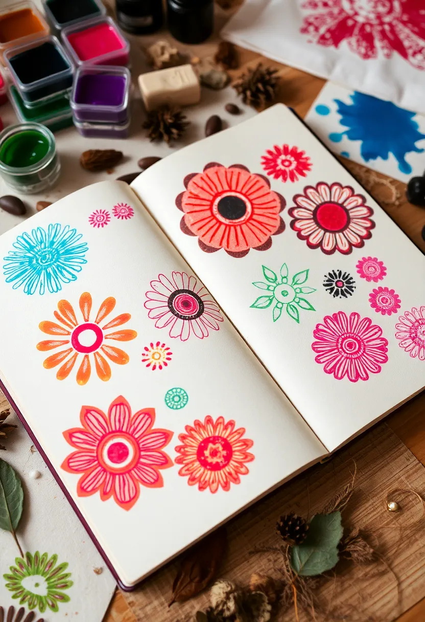 26 Craft Journal Ideas That Make Your Projects Stand Out - 11. Eco-Friendly Stamping Techniques