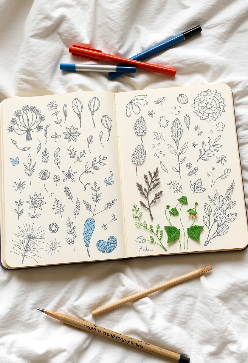 26 Craft Journal Ideas That Make Your Projects Stand Out - 12. Mindful Sketching and Doodling