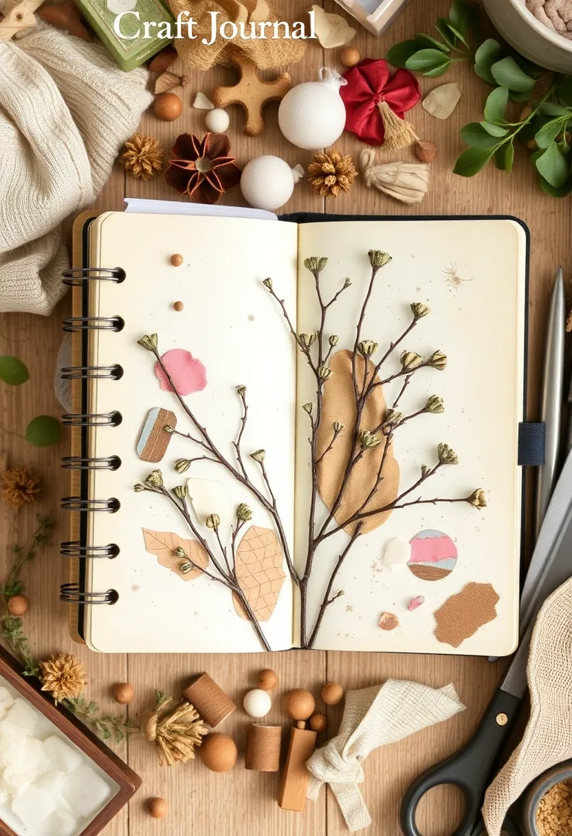 26 Craft Journal Ideas That Make Your Projects Stand Out - 19. Eco-Friendly Texture Techniques