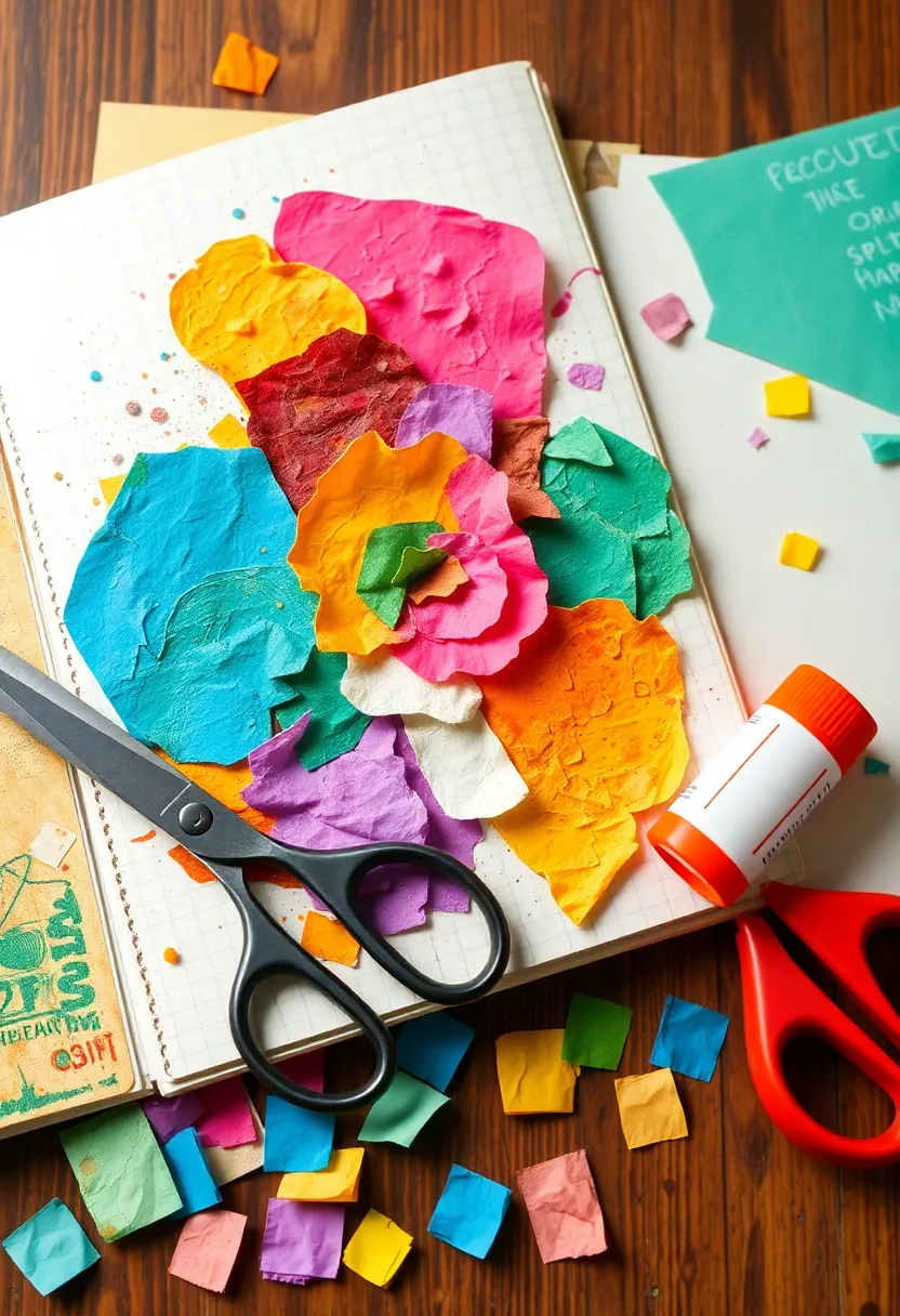 26 Craft Journal Ideas That Make Your Projects Stand Out - 5. Recycled Paper Art Techniques