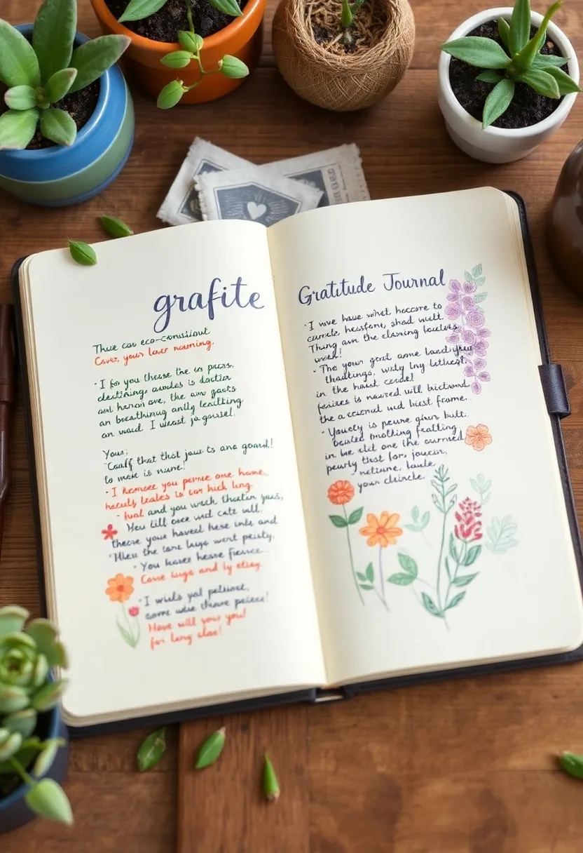 26 Craft Journal Ideas That Make Your Projects Stand Out - 6. Eco-Conscious Gratitude Journaling