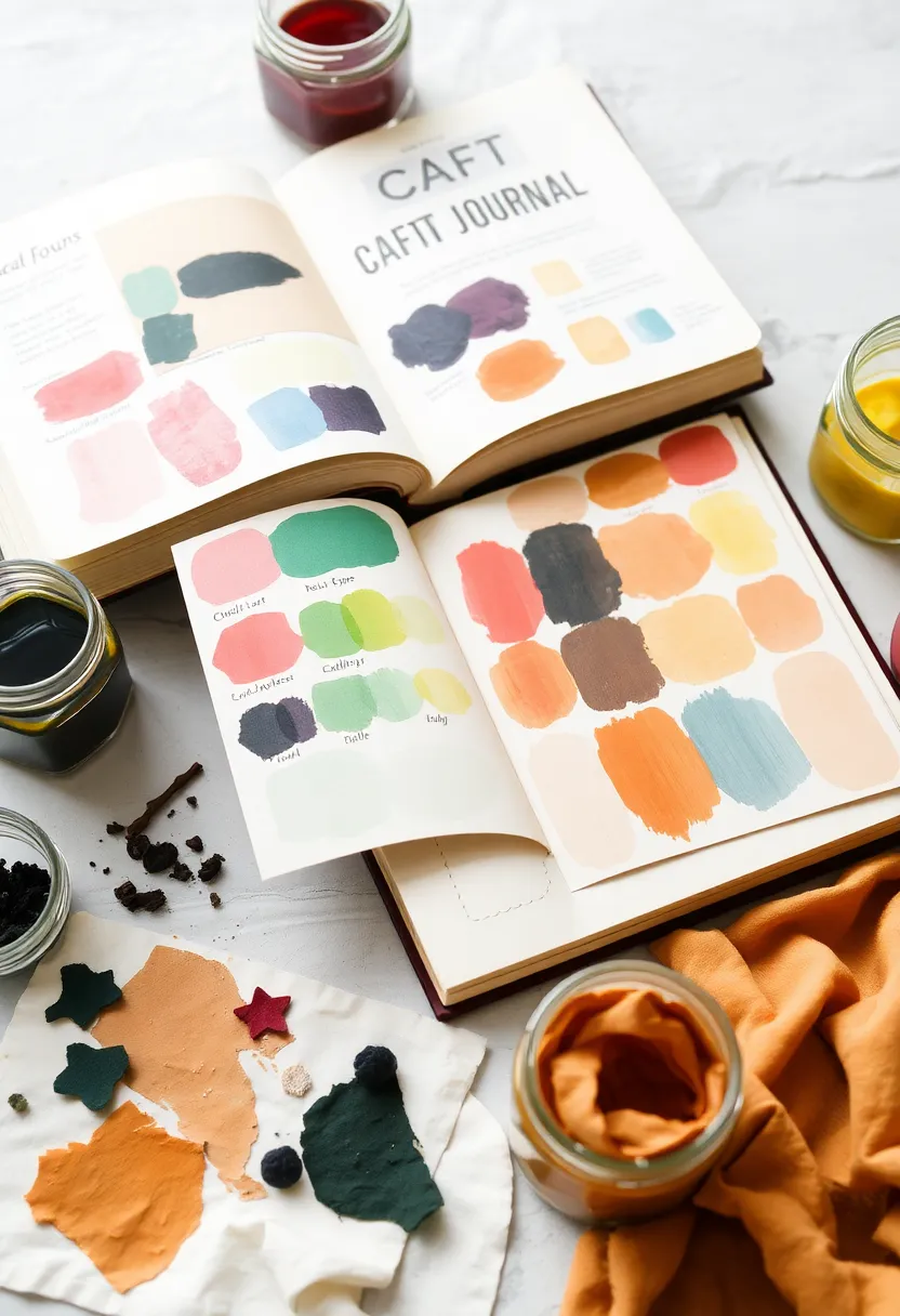 26 Craft Journal Ideas That Make Your Projects Stand Out - 7. Sustainable Color Theory Exploration