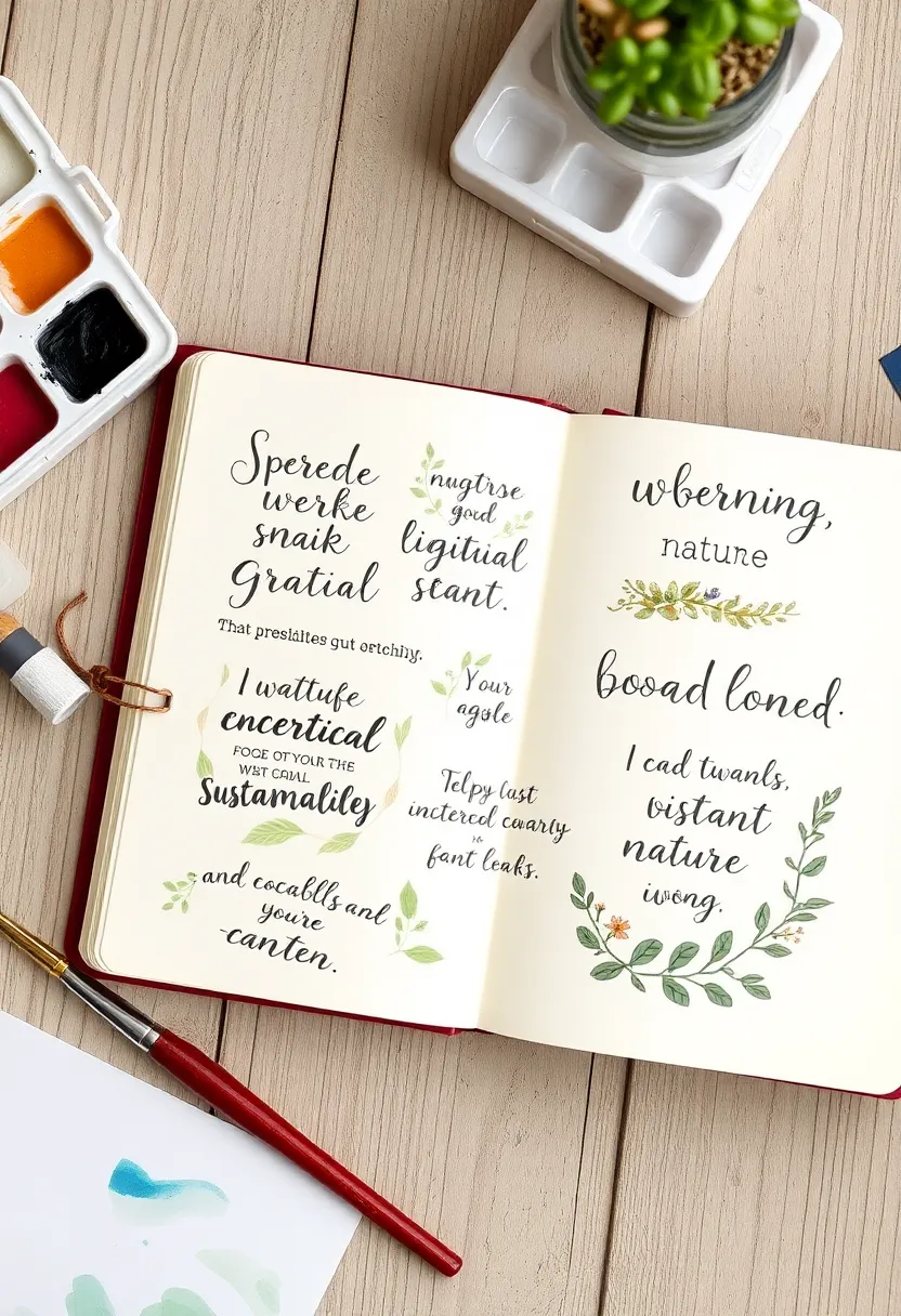 26 Craft Journal Ideas That Make Your Projects Stand Out - 9. Inspirational Quotes with a Twist