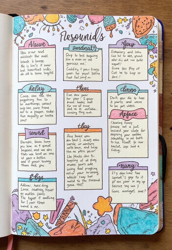 26 Creative Journal Ideas That Make Writing Fun and Unique - 25. Monthly Reflections