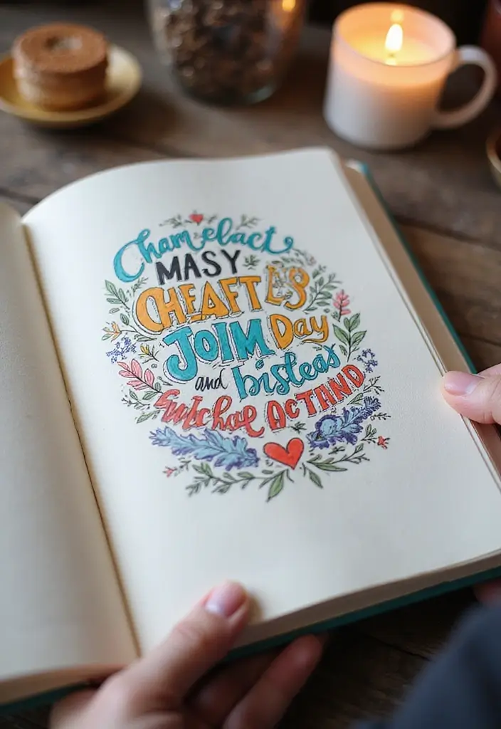 26 Creative Journal Ideas That Make Writing Fun and Unique - 5. Illustrated Quotes