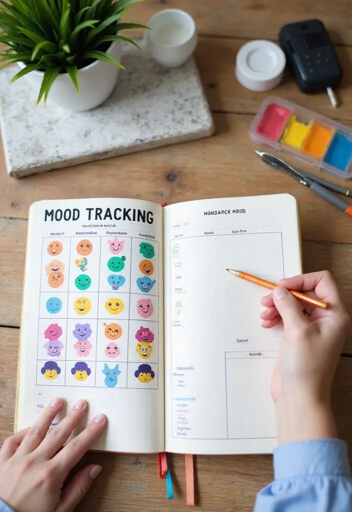 26 Creative Journal Ideas That Make Writing Fun and Unique - 7. Mood Tracking Charts
