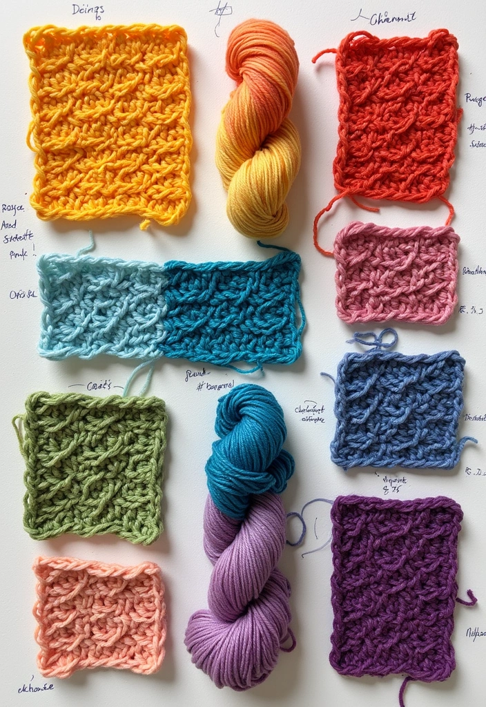 26 Crochet Journal Ideas That Keep Your Projects Neat and Beautiful - 1. The Color Palette Page