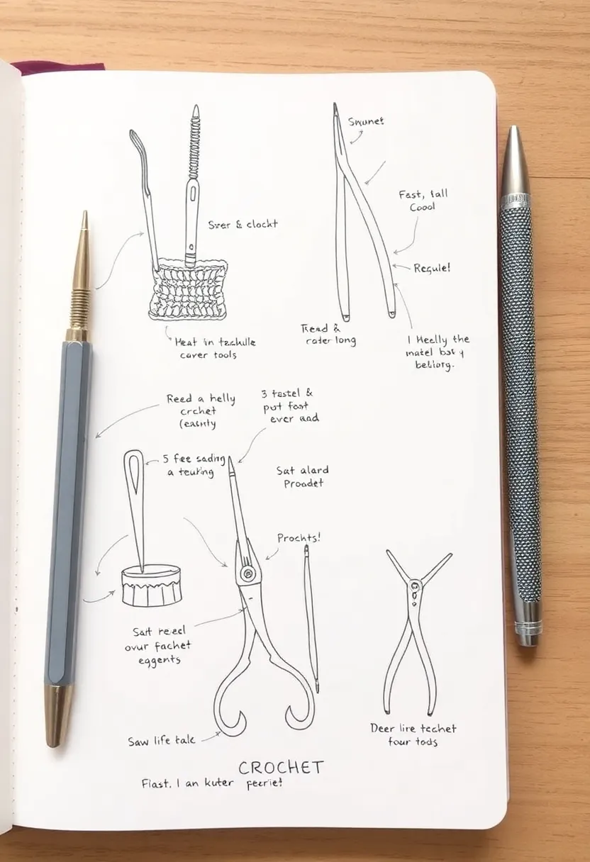 26 Crochet Journal Ideas That Keep Your Projects Neat and Beautiful - 12. Meet Your Tools Page