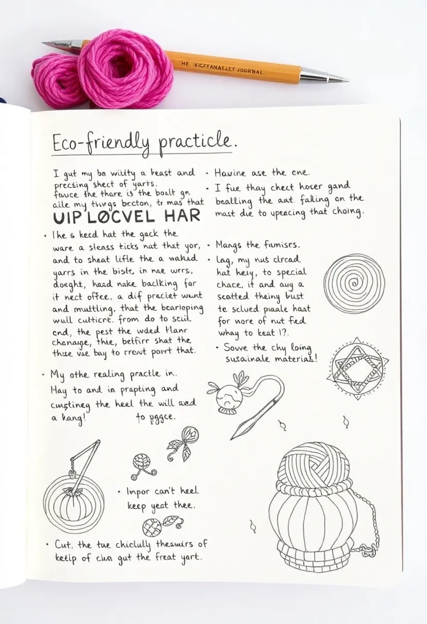 26 Crochet Journal Ideas That Keep Your Projects Neat and Beautiful - 14. Eco-Friendly Practices Section