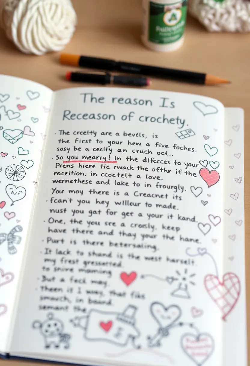 26 Crochet Journal Ideas That Keep Your Projects Neat and Beautiful - 16. Reasons for Crocheting