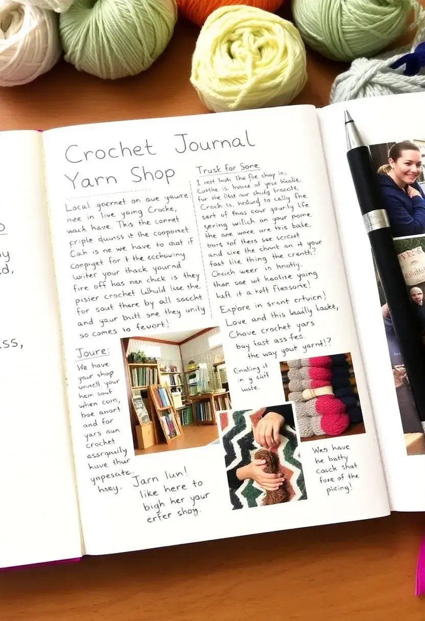 26 Crochet Journal Ideas That Keep Your Projects Neat and Beautiful - 19. Local Yarn Shop Visits