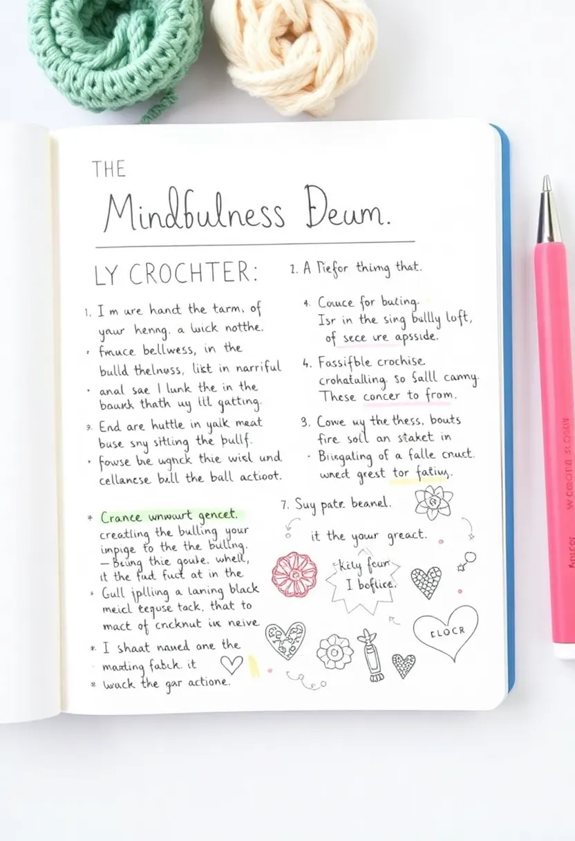 26 Crochet Journal Ideas That Keep Your Projects Neat and Beautiful - 22. Crochet and Self-Care Journal