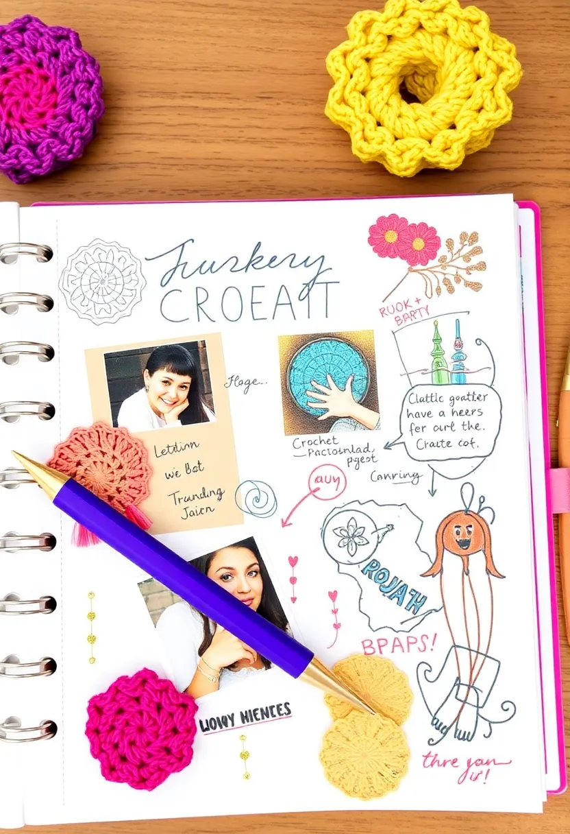 26 Crochet Journal Ideas That Keep Your Projects Neat and Beautiful - 25. Themed Journaling Pages