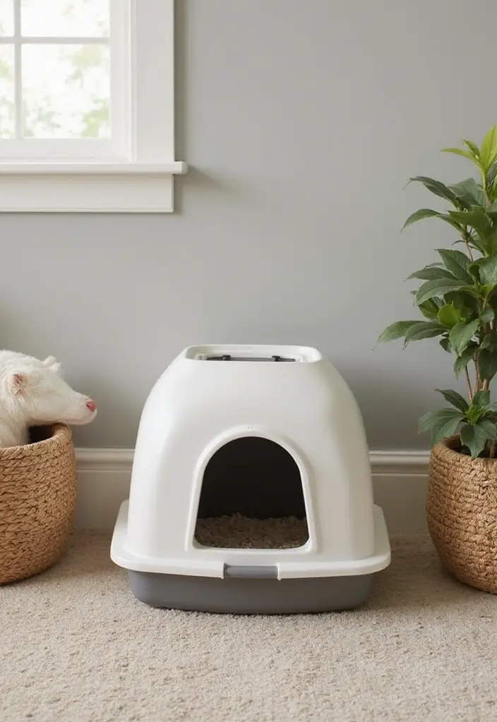 26 DIY Cat Litter Box Ideas That Are Practical and Stylish - 20. Foldable Litter Box