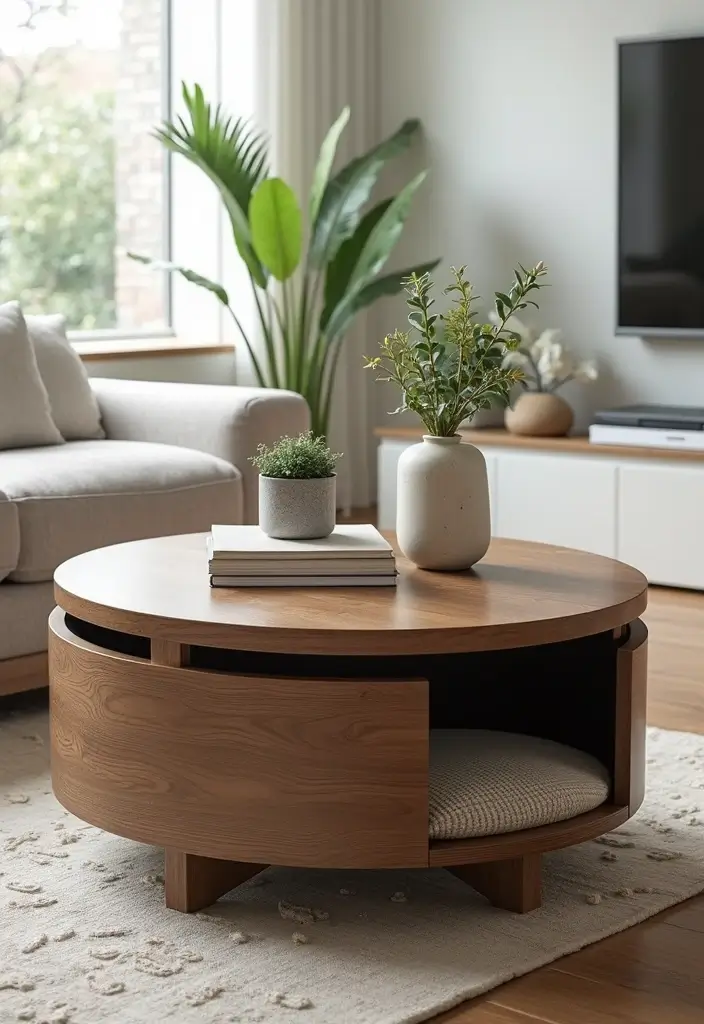 26 DIY Cat Litter Box Ideas That Are Practical and Stylish - 7. DIY Coffee Table Litter Box