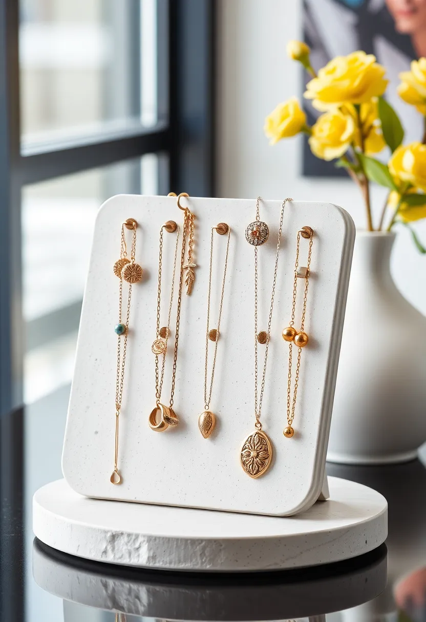 26 DIY Jewelry Box Ideas That Organize And Showcase Jewelry - 24. Concrete Jewelry Holder