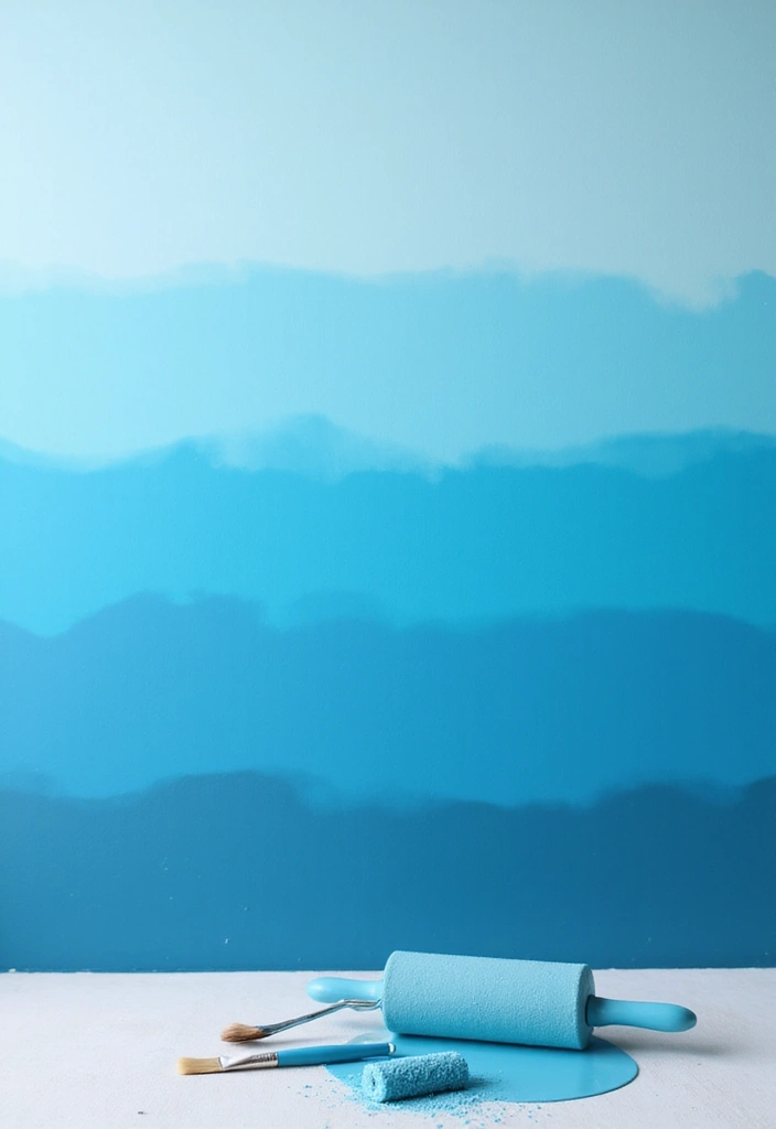 26 DIY Painting Ideas That Anyone Can Try At Home With Ease - 1. Ombre Wall Effect