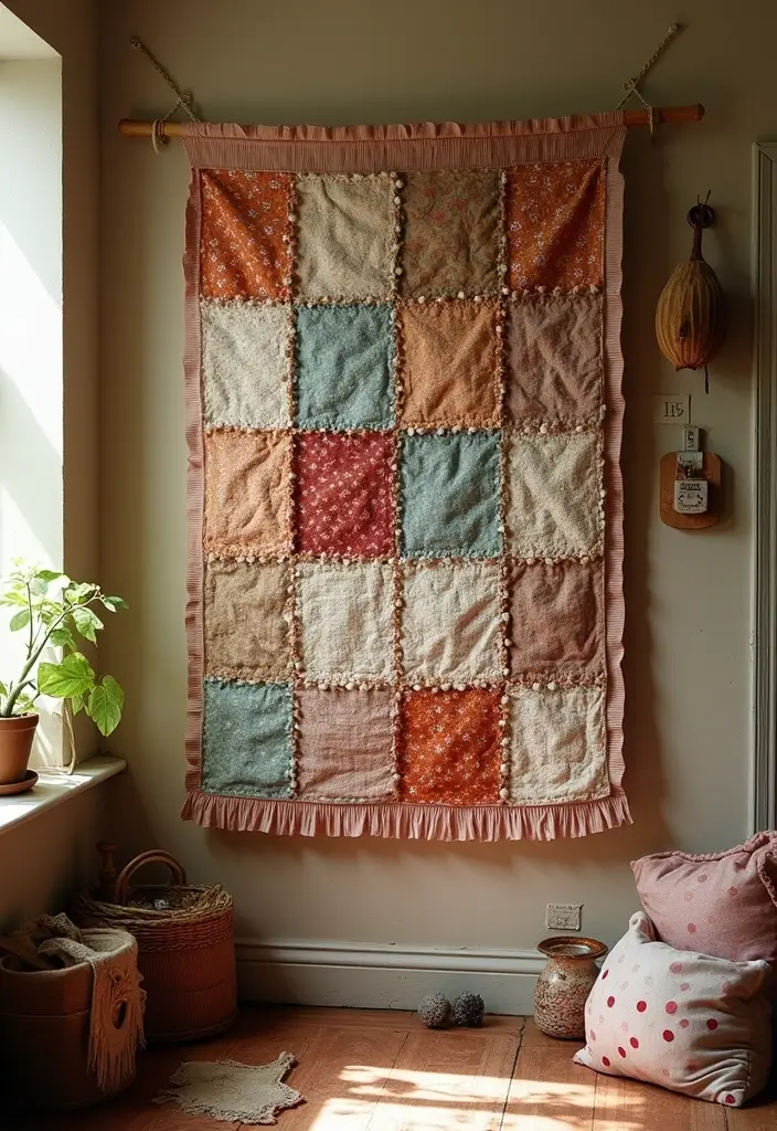 26 DIY Painting Ideas That Anyone Can Try At Home With Ease - 22. Fabric Wall Hangings