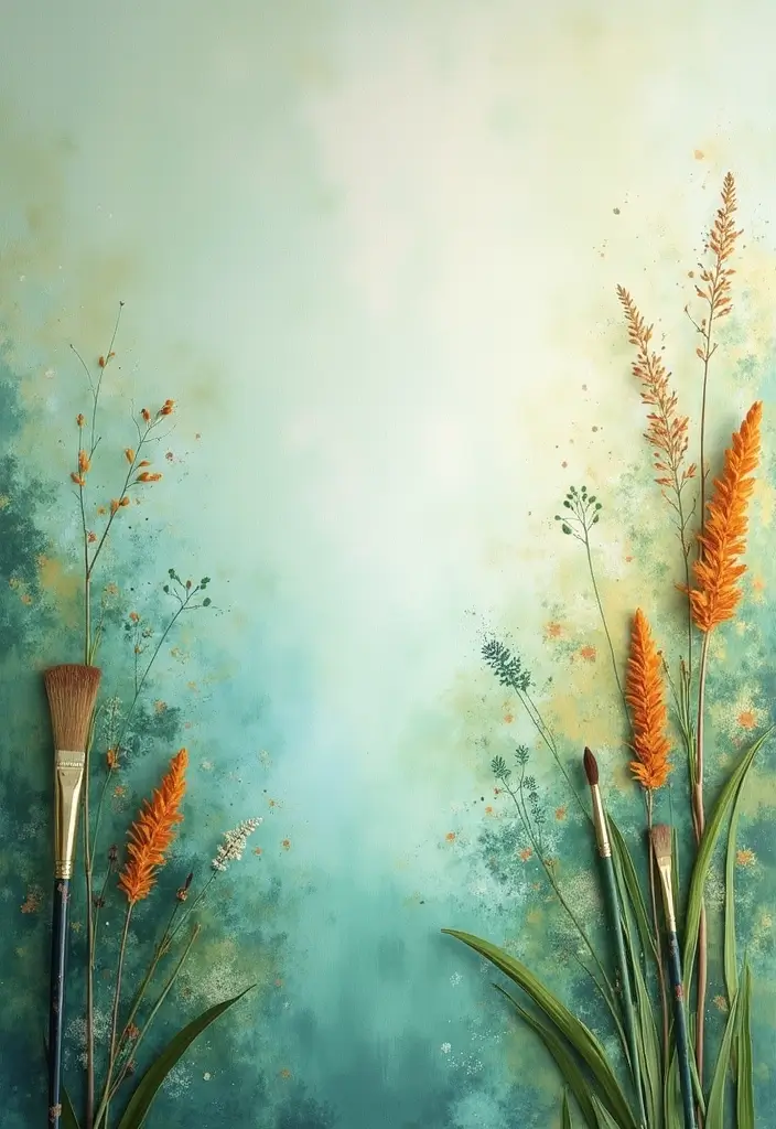 26 DIY Painting Ideas That Anyone Can Try At Home With Ease - 3. Nature-Inspired Abstract Art