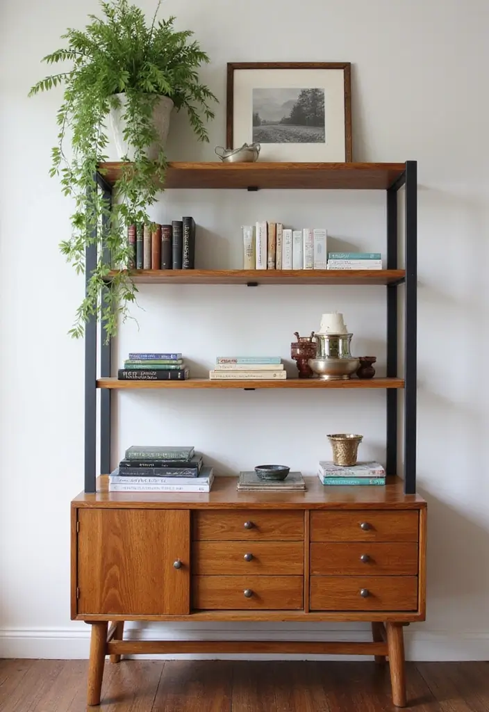 26 DIY Shelf Painting Ideas That Upgrade Your Space in Minutes - 23. Transparent Layers
