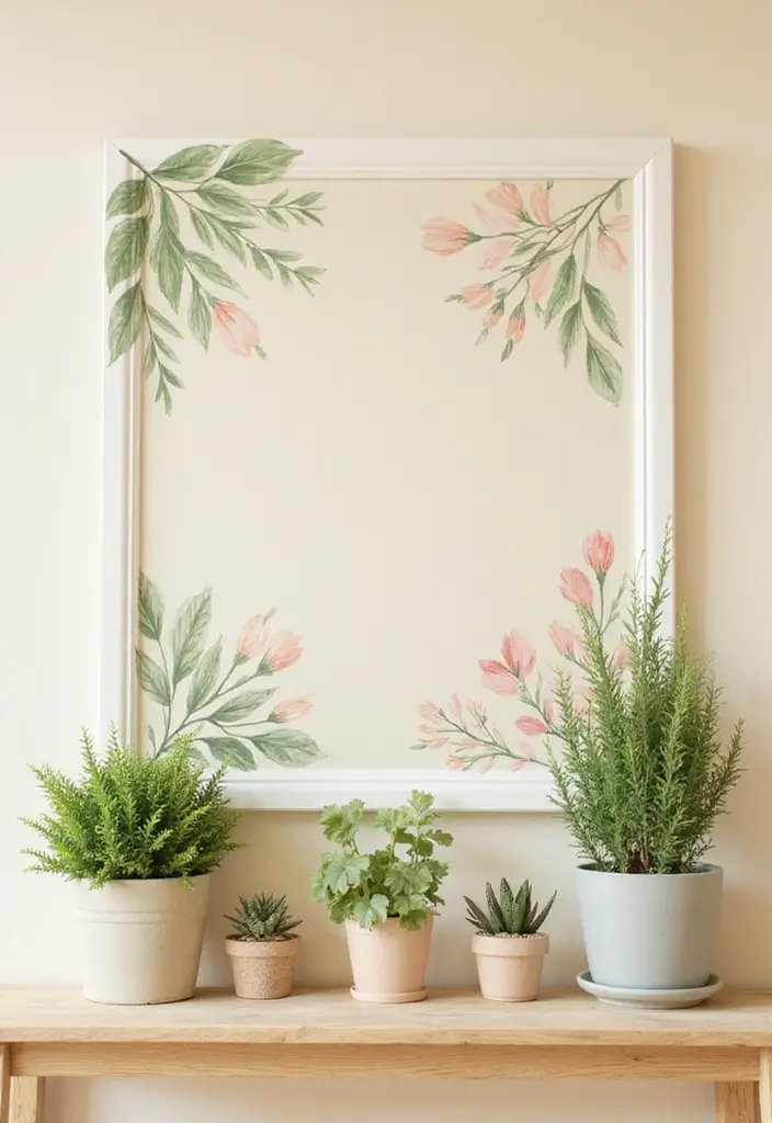 26 DIY Shelf Painting Ideas That Upgrade Your Space in Minutes - 4. Nature-Inspired Patterns