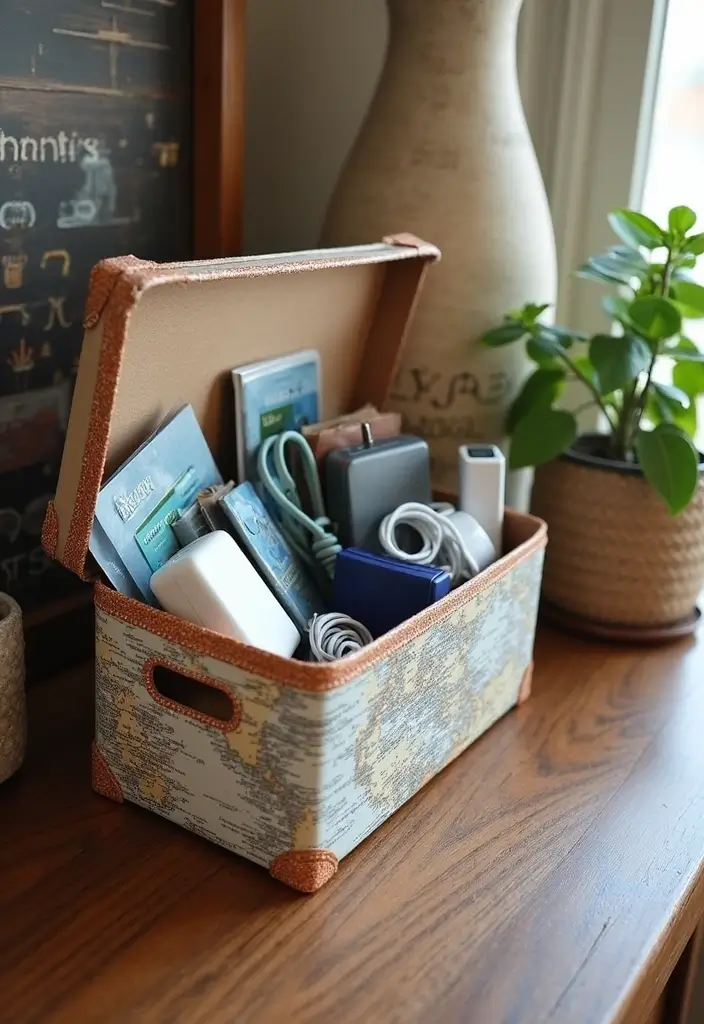 26 DIY Shoe Box Ideas That Organize and Decorate Stylishly - 10. Travel Essentials Organizer
