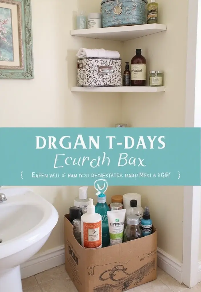 26 DIY Shoe Box Ideas That Organize and Decorate Stylishly - 19. Bathroom Supply Box