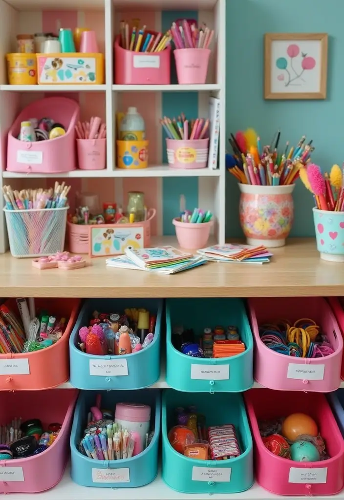 26 DIY Shoe Box Ideas That Organize and Decorate Stylishly - 8. Craft Supply Organizer