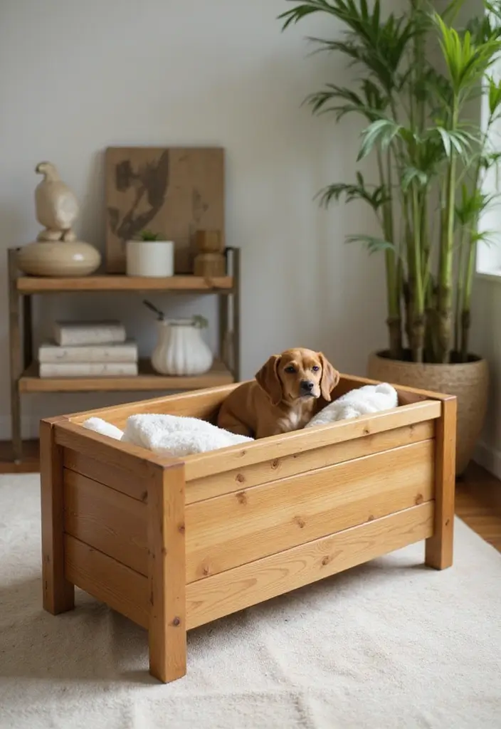 26 DIY Whelping Box Ideas That Are Safe and Comfortable - 5. Eco-Friendly Bamboo Whelping Box
