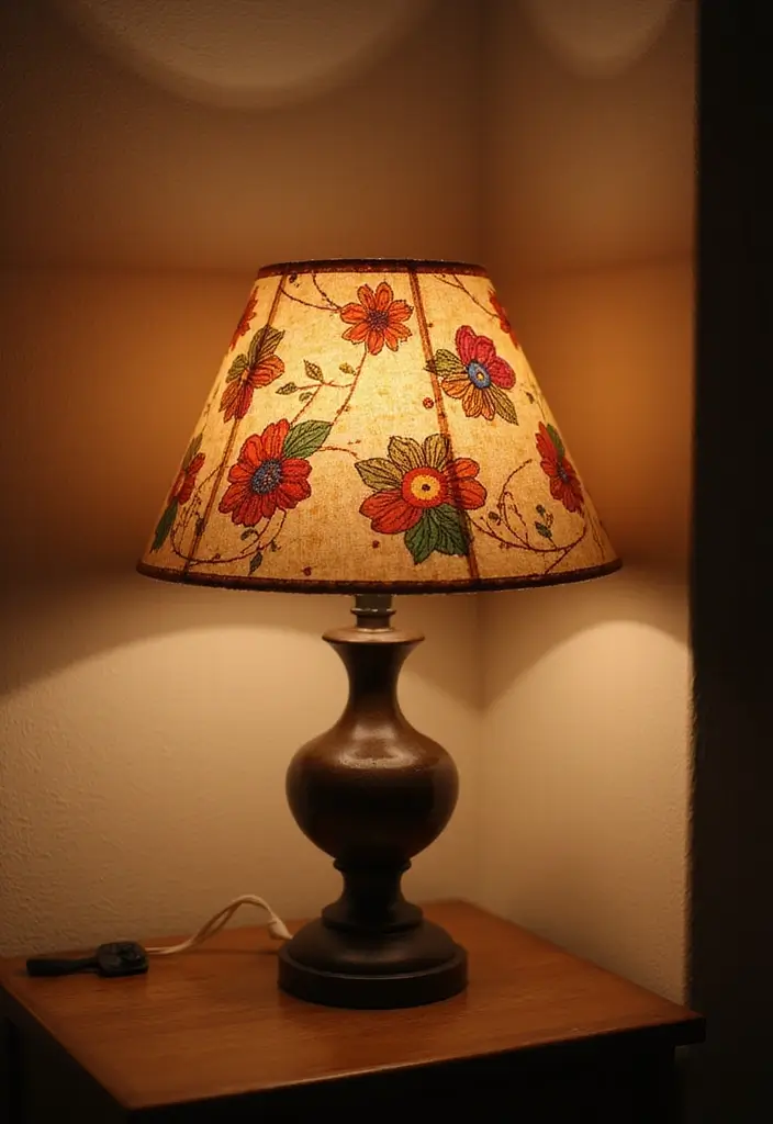 26 Flowers Craft Ideas That Bring Beauty and Nature Into Projects - 22. Floral Lampshades