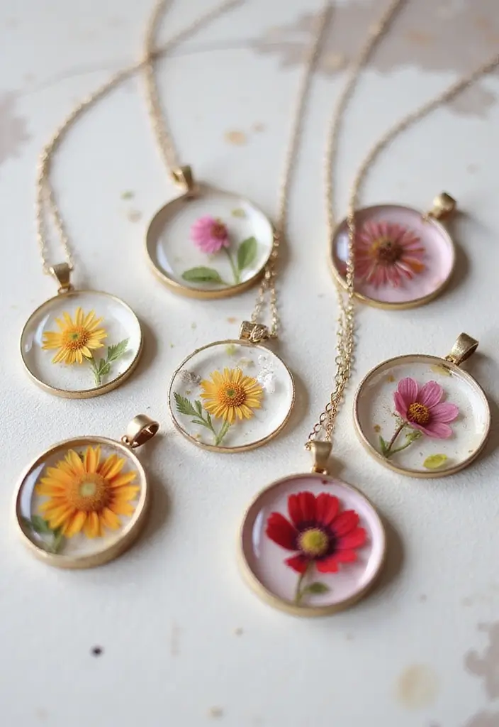 26 Flowers Craft Ideas That Bring Beauty and Nature Into Projects - 23. Floral Jewelry