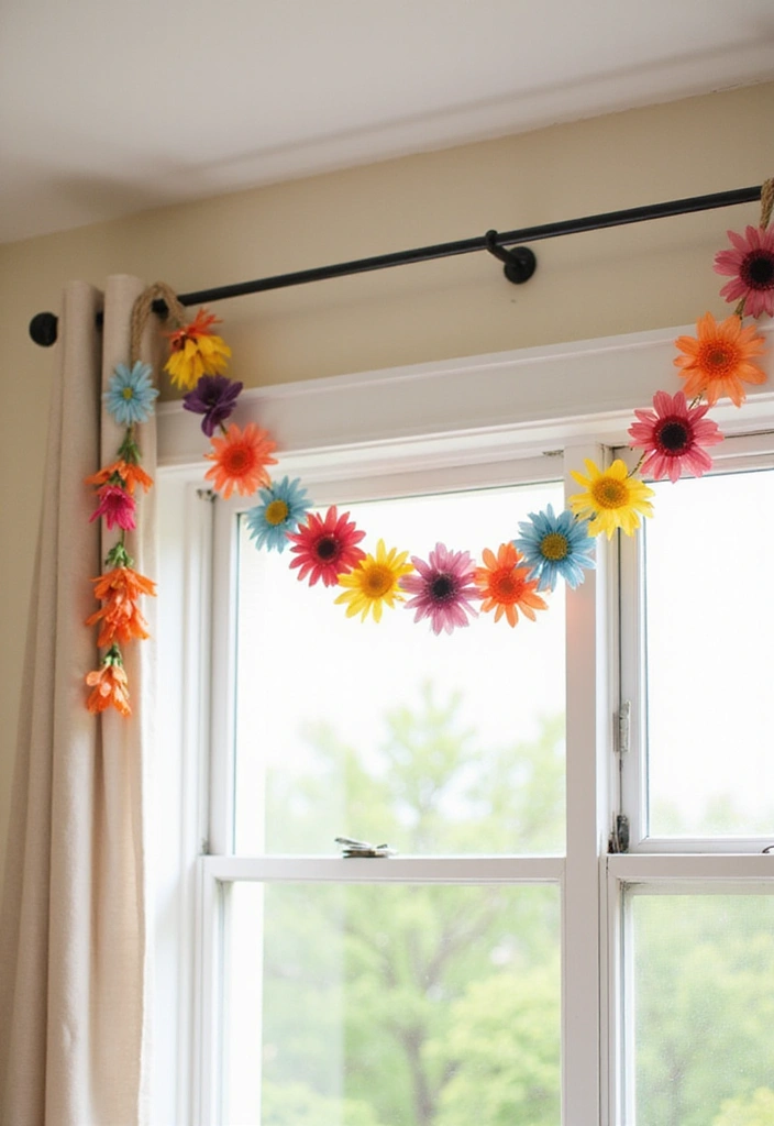 26 Flowers Craft Ideas That Bring Beauty and Nature Into Projects - 7. DIY Flower Garland