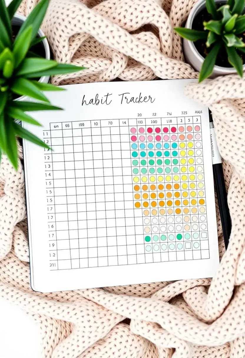 26 Grid Journal Ideas That Make Organization Easy, Fun, and Stylish - 13. Habit Tracker Grids