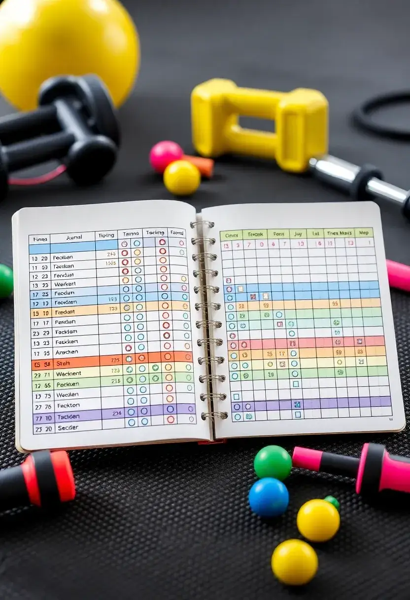 26 Grid Journal Ideas That Make Organization Easy, Fun, and Stylish - 16. Fitness Tracking Grids