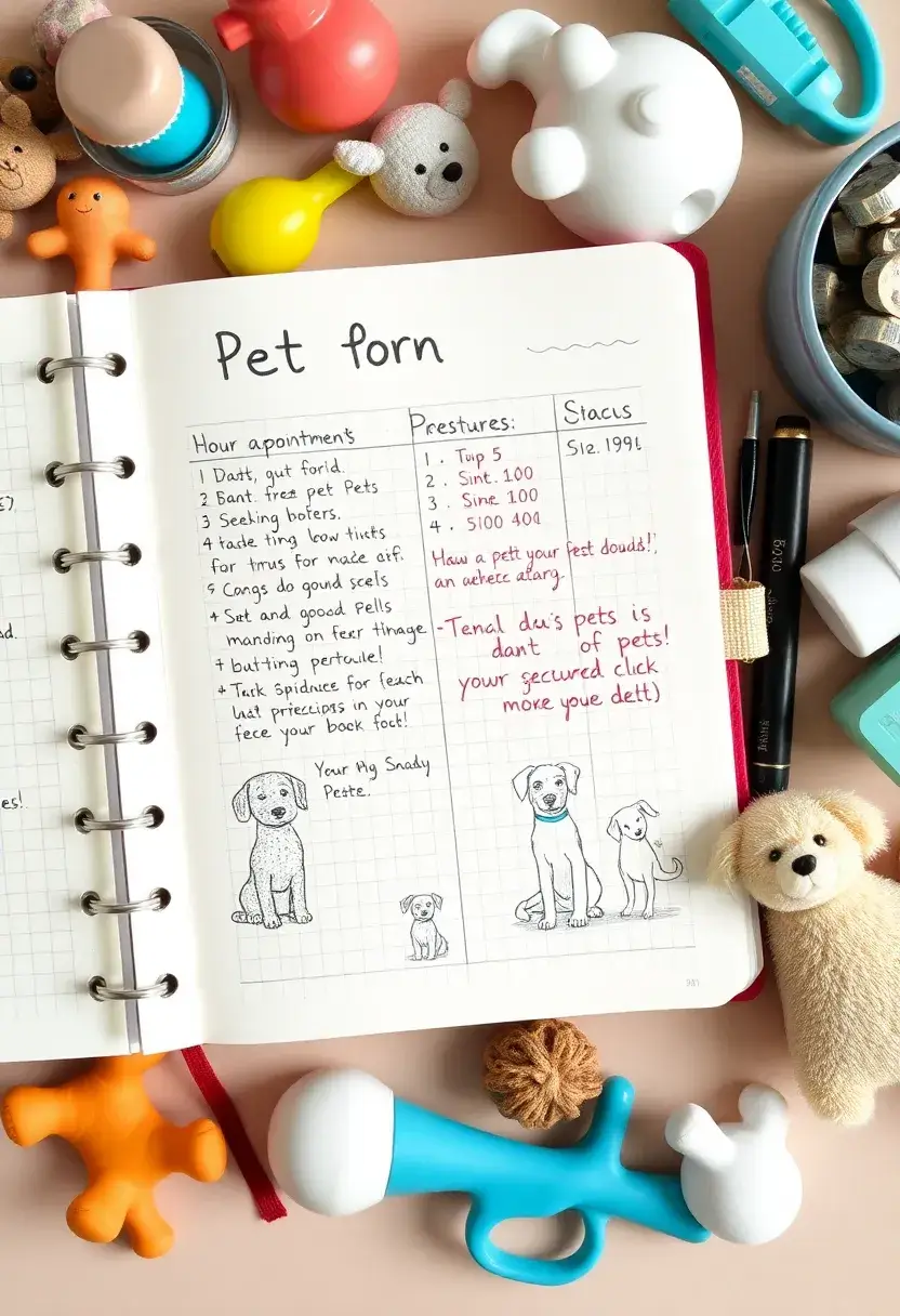 26 Grid Journal Ideas That Make Organization Easy, Fun, and Stylish - 18. Pet Care Logs