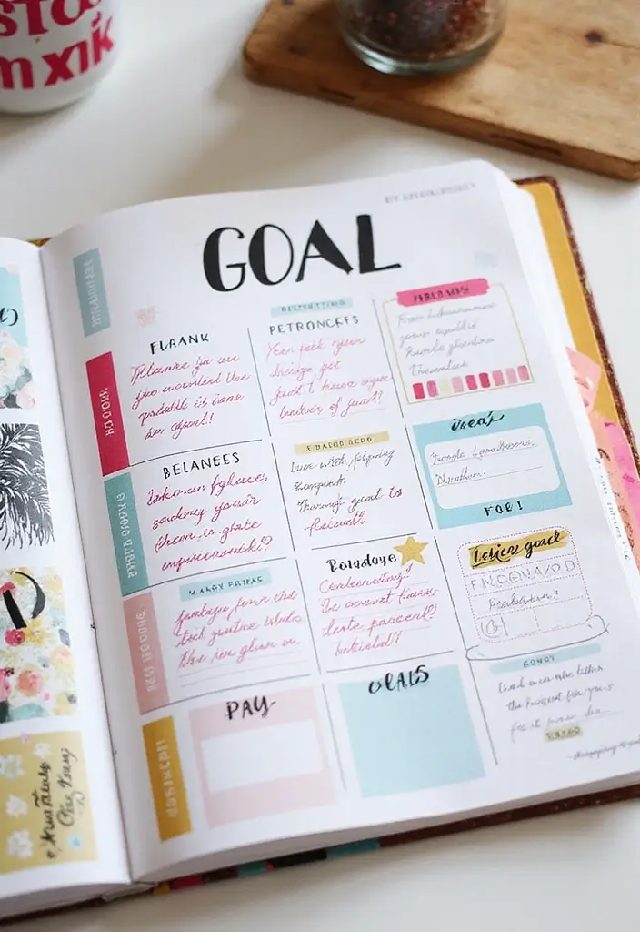 26 Grid Journal Ideas That Make Organization Easy, Fun, and Stylish - 24. Goal Setting Grids