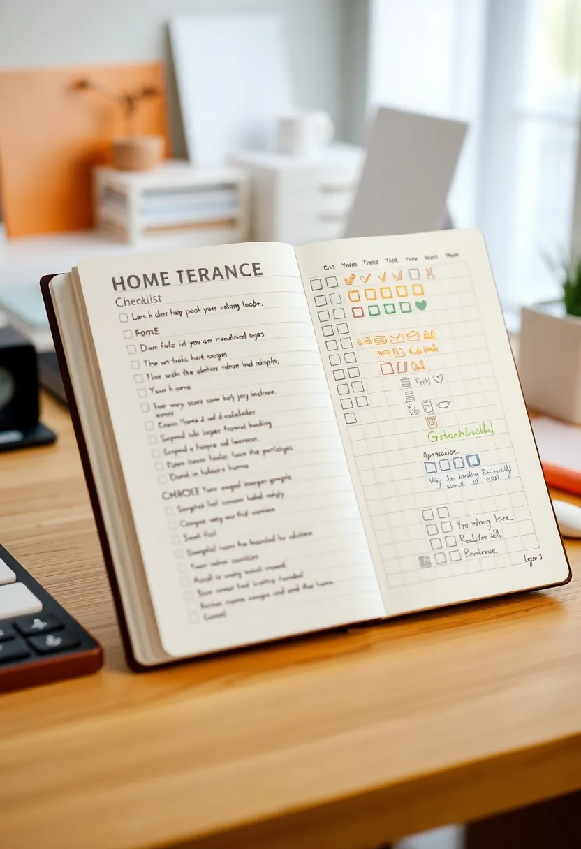26 Grid Journal Ideas That Make Organization Easy, Fun, and Stylish - 8. Home Maintenance Checklist