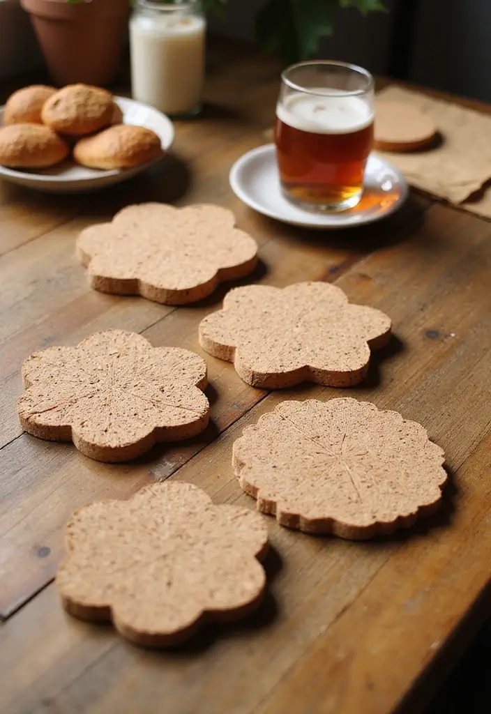 26 Hot Glue Craft Ideas That Make DIY Easy and Fun - 2. Hot Glue Cork Coasters