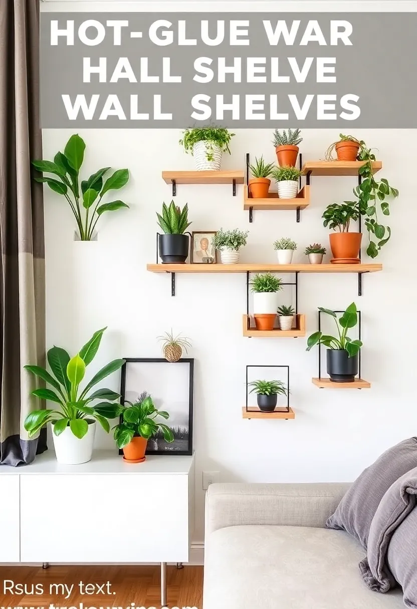 26 Hot Glue Craft Ideas That Make DIY Easy and Fun - 20. Hot Glue Wall Shelves